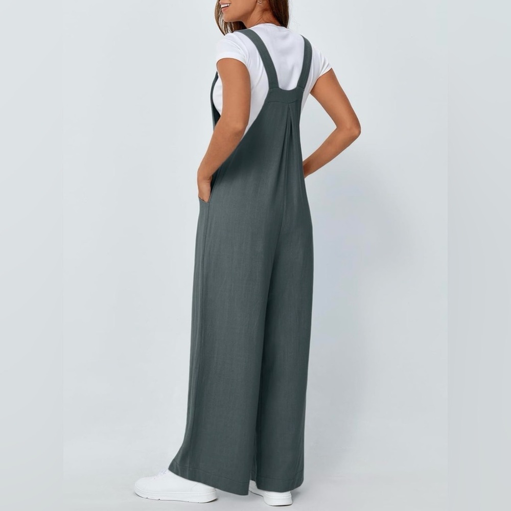 Automet Jumpsuits Overalls Wide Leg
Grey Blue, size Large - Picture 2 of 6
